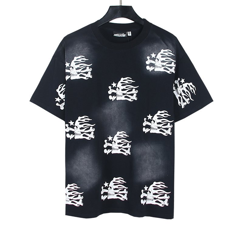 HS Flaming Skull Graphic T-Shirt ¡ª front