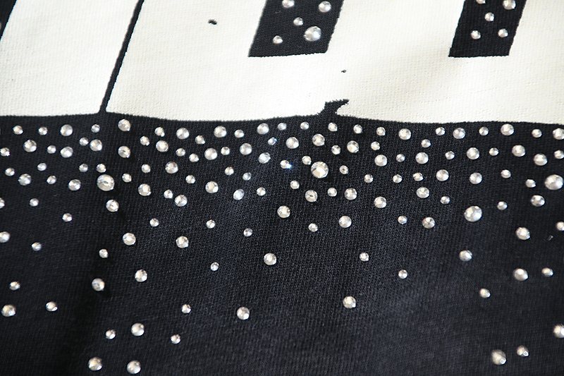 HS Rhinestone Graphic Short-Sleeve T-Shirt ¡ª detail