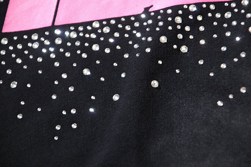 HS Rhinestone Graphic Short-Sleeve T-Shirt ¡ª detail