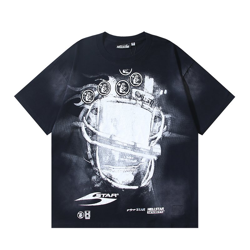 HS Distressed Helmet Motorcycle Graphic T-Shirt ¡ª hero