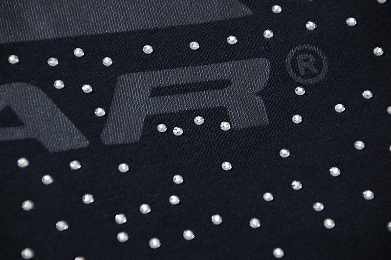 HS Rhinestone Flame Star Graphic T-Shirt ¡ª detail