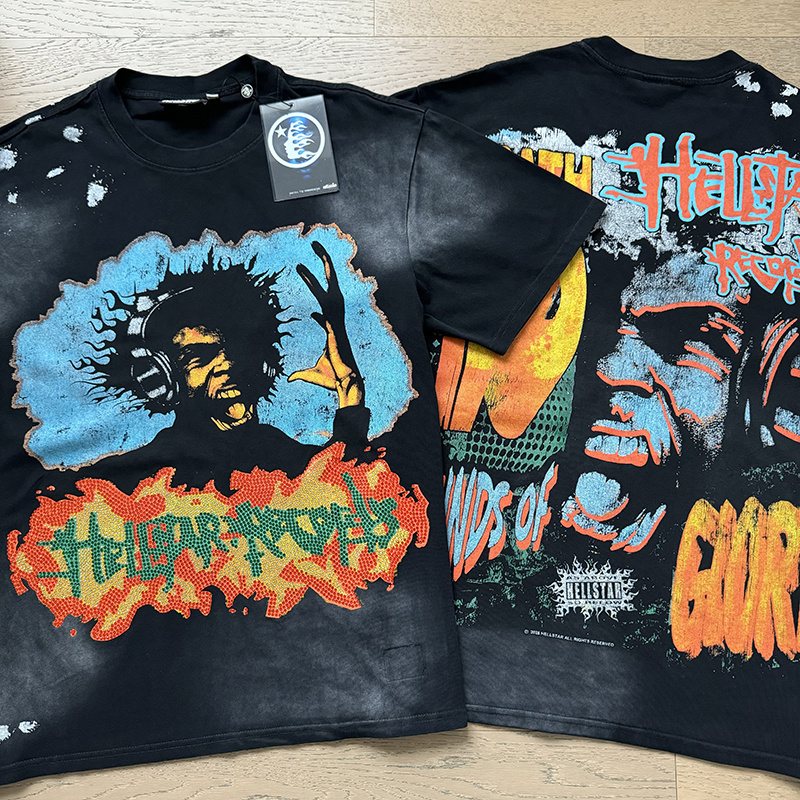HS Washed Black Rhinestone Graphic T-Shirt ¡ª context