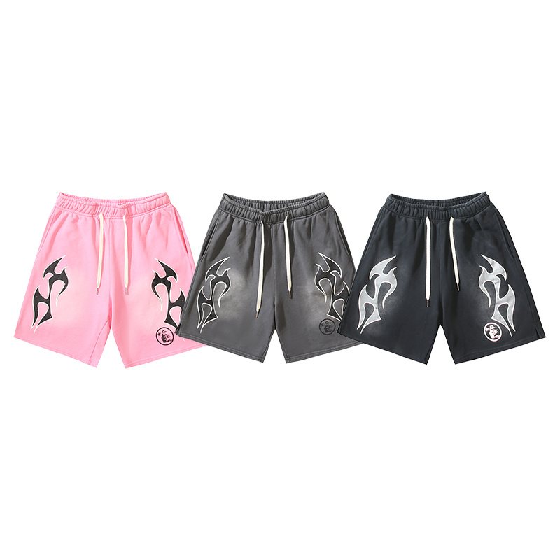 HS Washed Flame Graphic Shorts ¡ª comparison