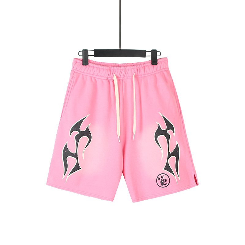 HS Washed Flame Graphic Shorts ¡ª front