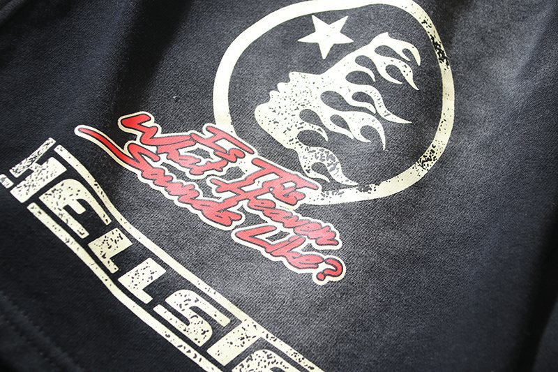 HS Records Graphic Washed Shorts ¡ª detail