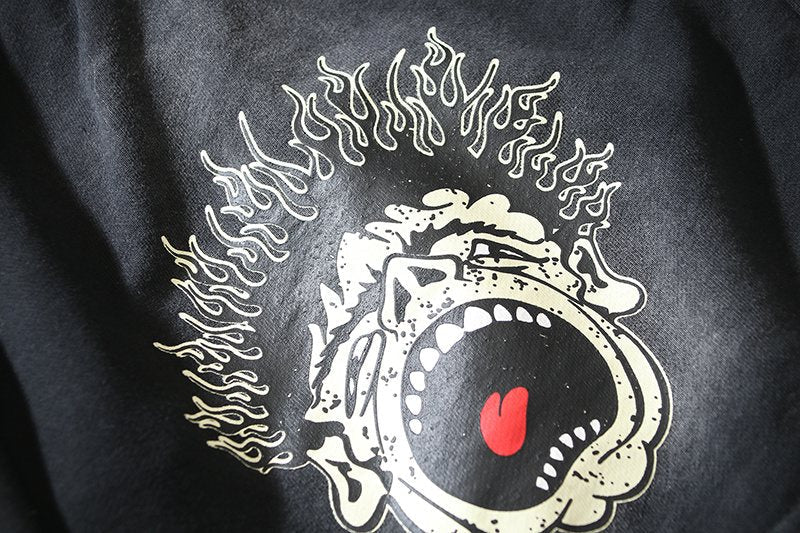 HS Records Graphic Washed Shorts ¡ª detail