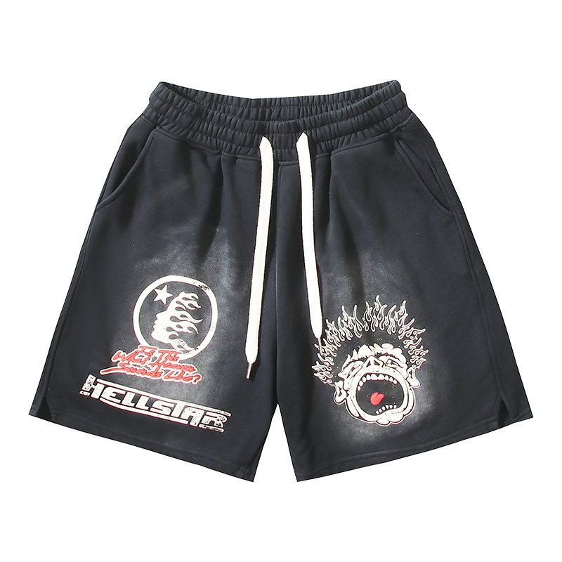 HS Records Graphic Washed Shorts ¡ª hero