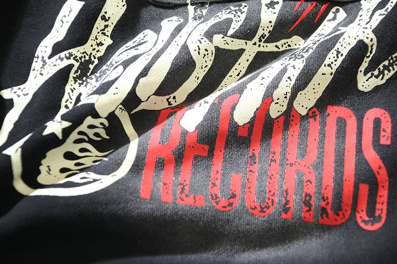 HS Records Graphic Washed Shorts ¡ª detail