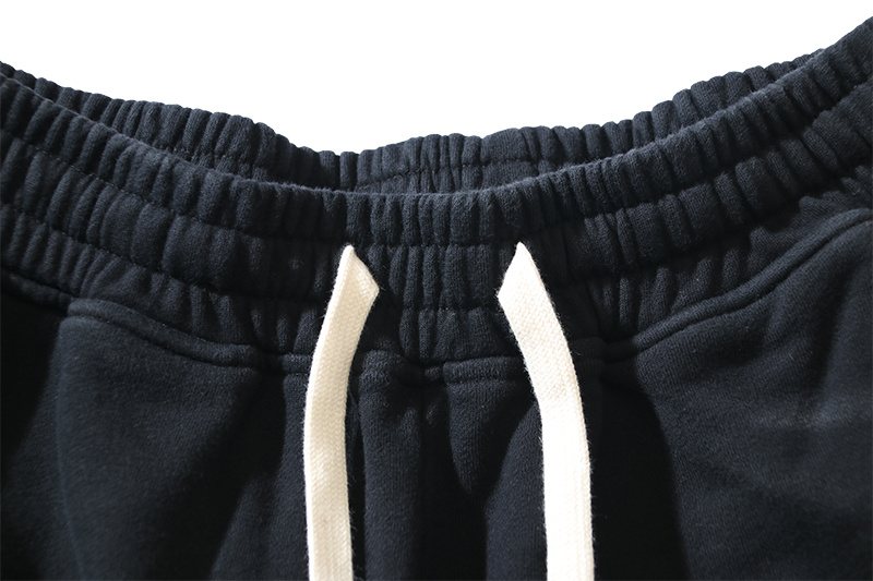 HS Washed Logo Graphic Sweat Shorts - Black ¡ª detail