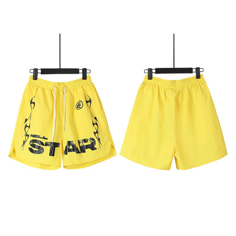 HS Star Graphic Drawstring Shorts ¡ª front