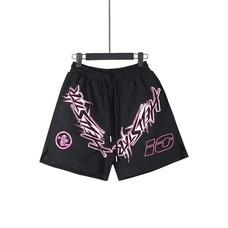 HS Pink Graphic Drawstring Shorts ¡ª hero