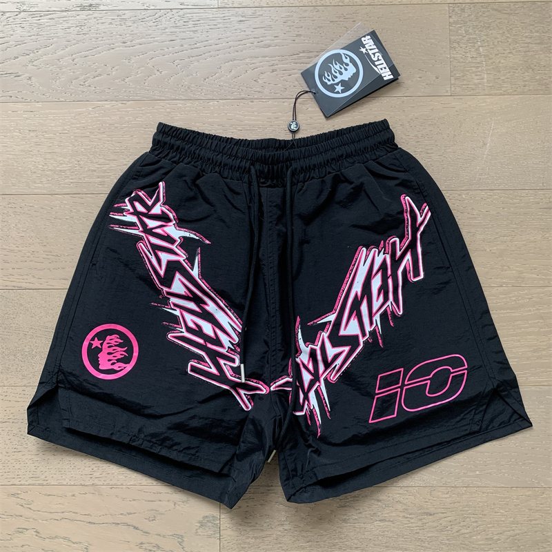 HS Pink Graphic Drawstring Shorts ¡ª context