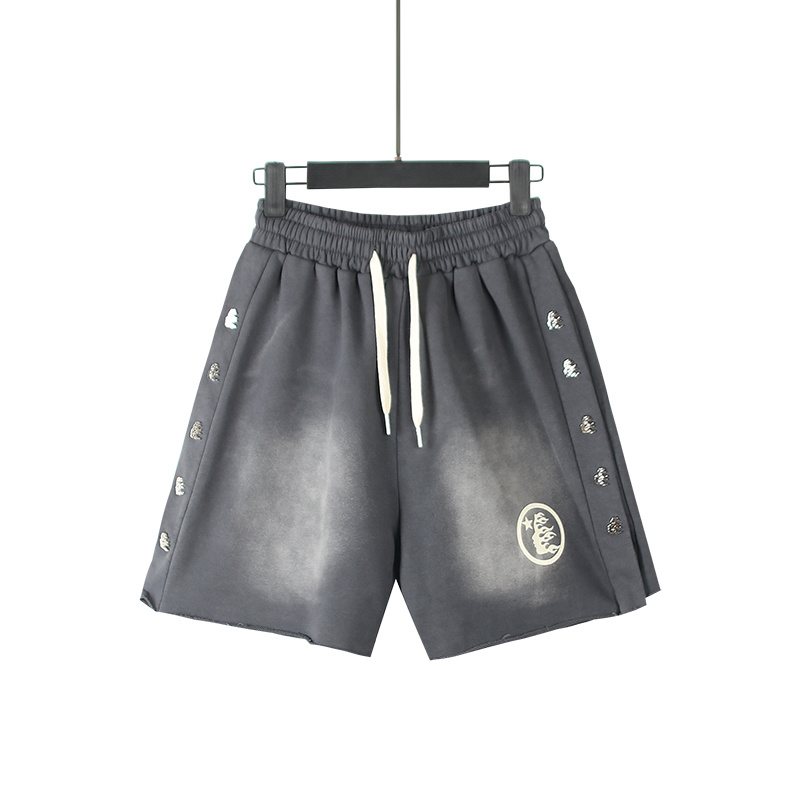 HS Washed Flame Graphic Shorts ¡ª front