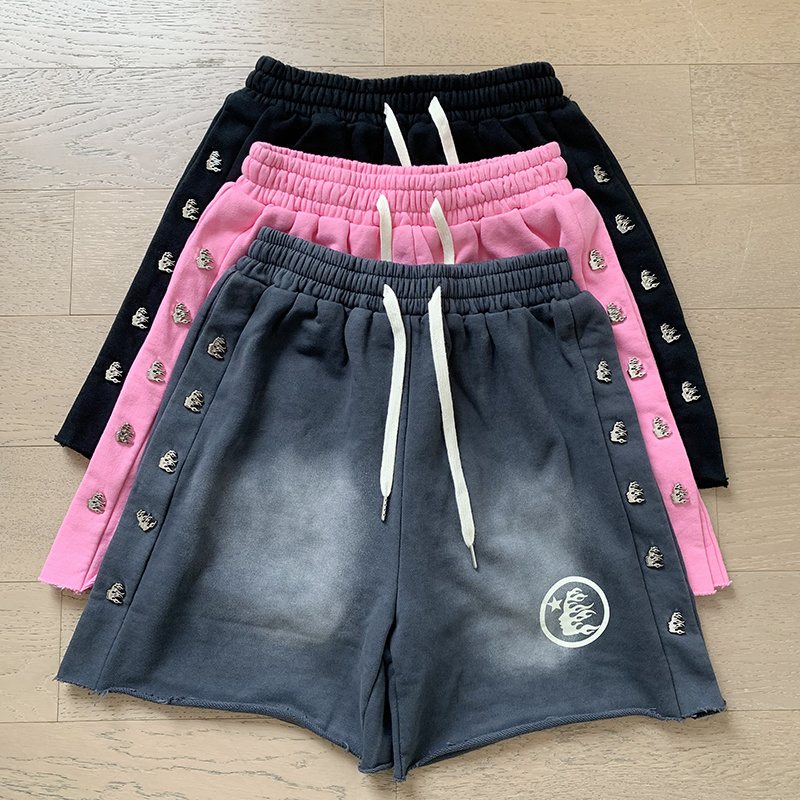 HS Washed Flame Graphic Shorts ¡ª context