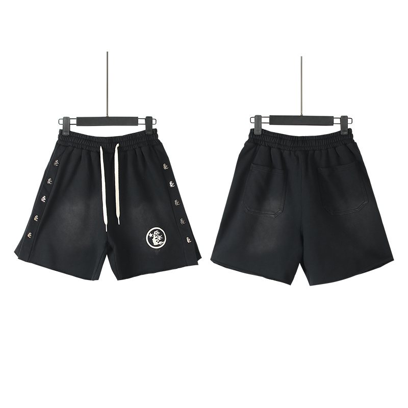 HS Washed Flame Graphic Shorts ¡ª front