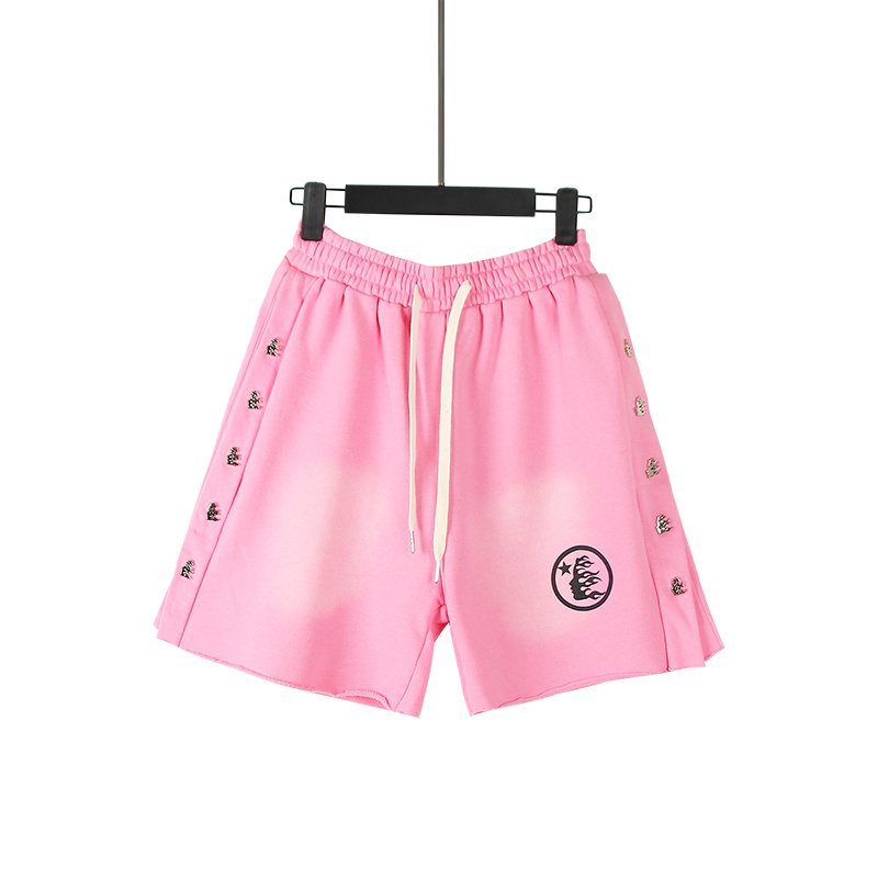 HS Washed Flame Graphic Shorts ¡ª front