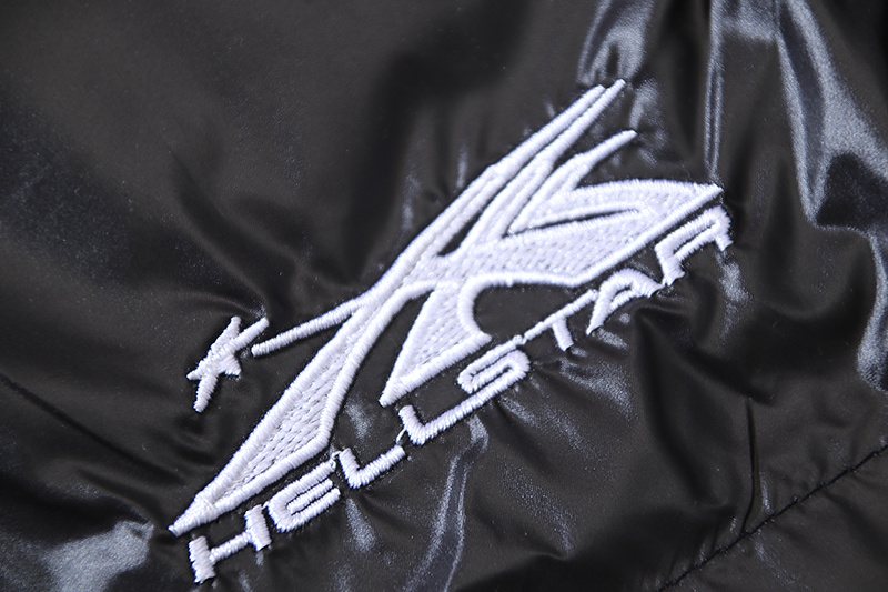 HS Black Embroidered Graphic Shorts ¡ª detail