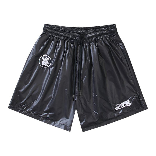 HS Black Embroidered Graphic Shorts ¡ª hero