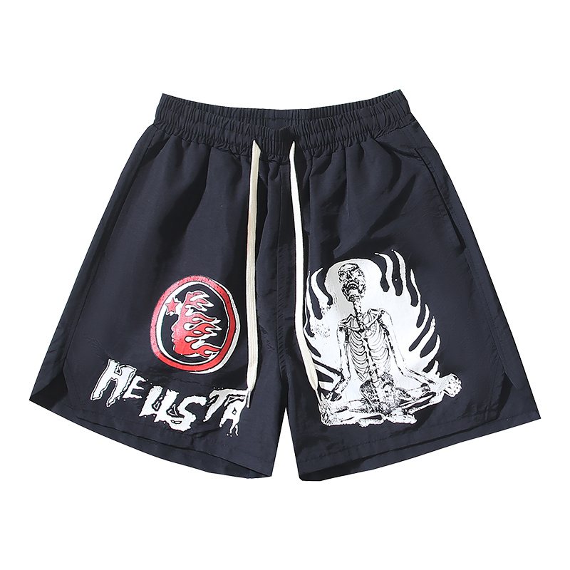 HS Skeleton Flame Graphic Shorts ¡ª hero
