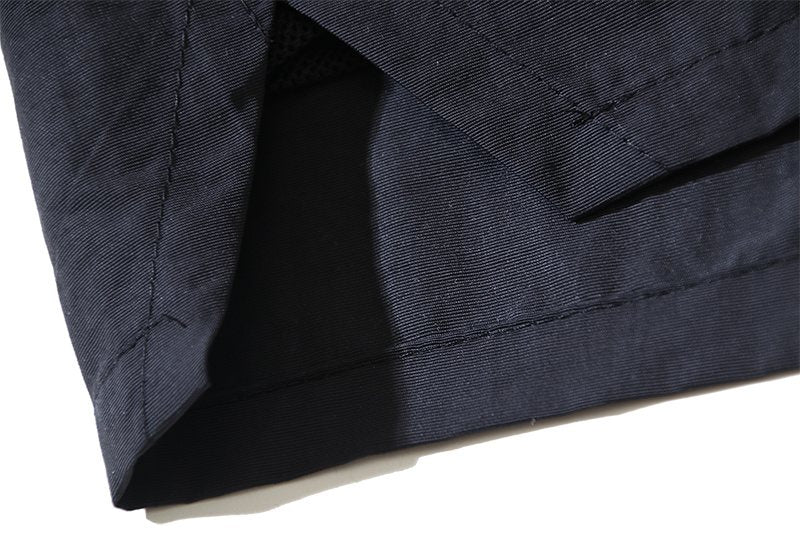 HS Black Graphic Drawstring Shorts ¡ª detail
