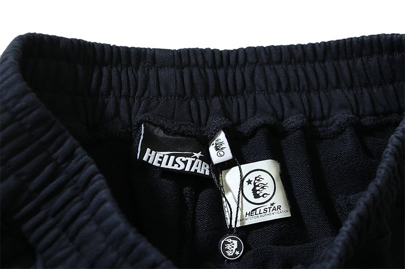 HS Washed Black 08 Graphic Shorts ¡ª neck_label