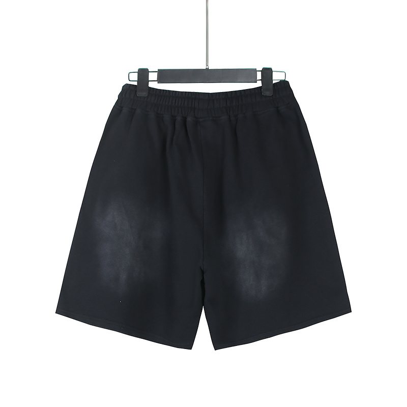 HS Washed Black Records Graphic Shorts ¡ª back