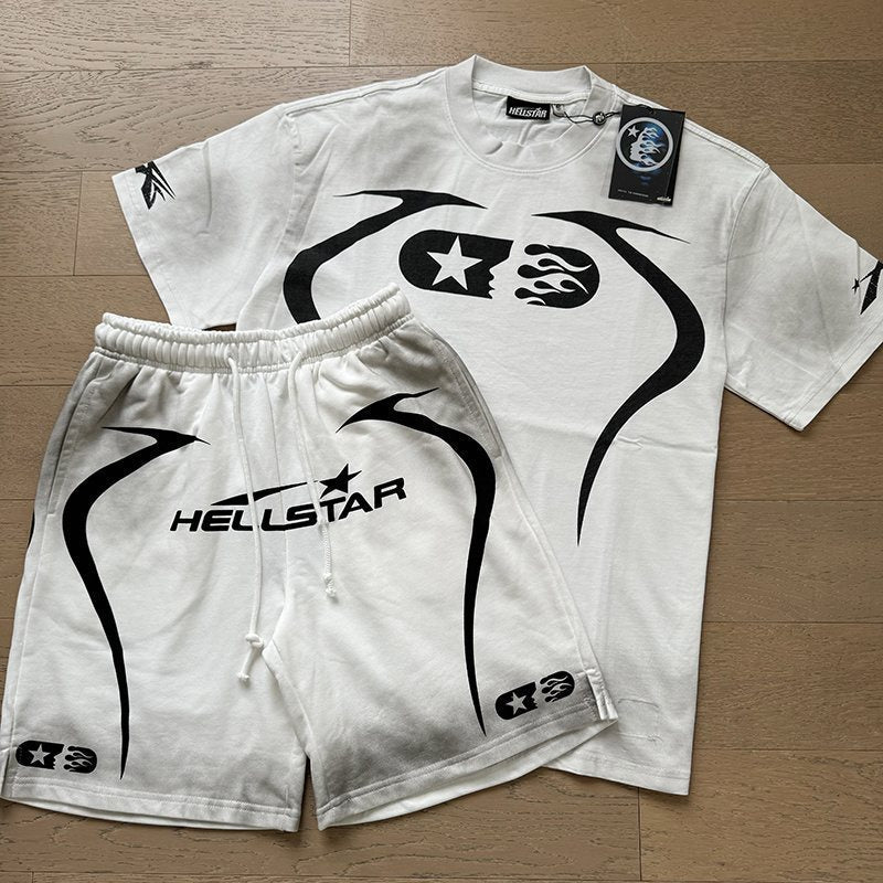 HS Washed Graphic Short-Sleeve Set ¡ª front