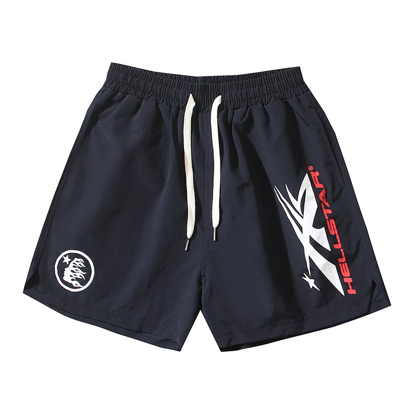HS Navy Graphic Drawstring Shorts ¡ª hero