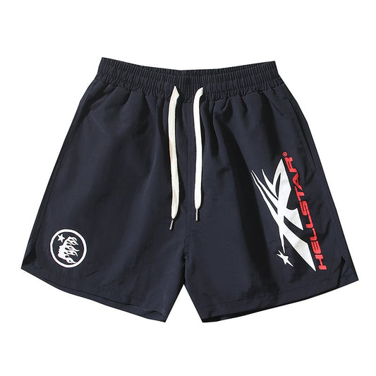 HS Navy Graphic Drawstring Shorts ¡ª hero