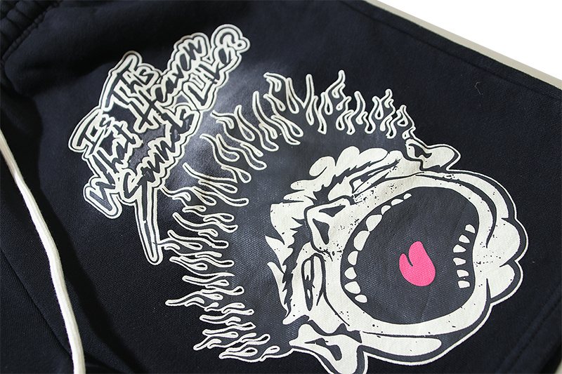HS Washed Worldwide Club Graphic Shorts ¡ª detail