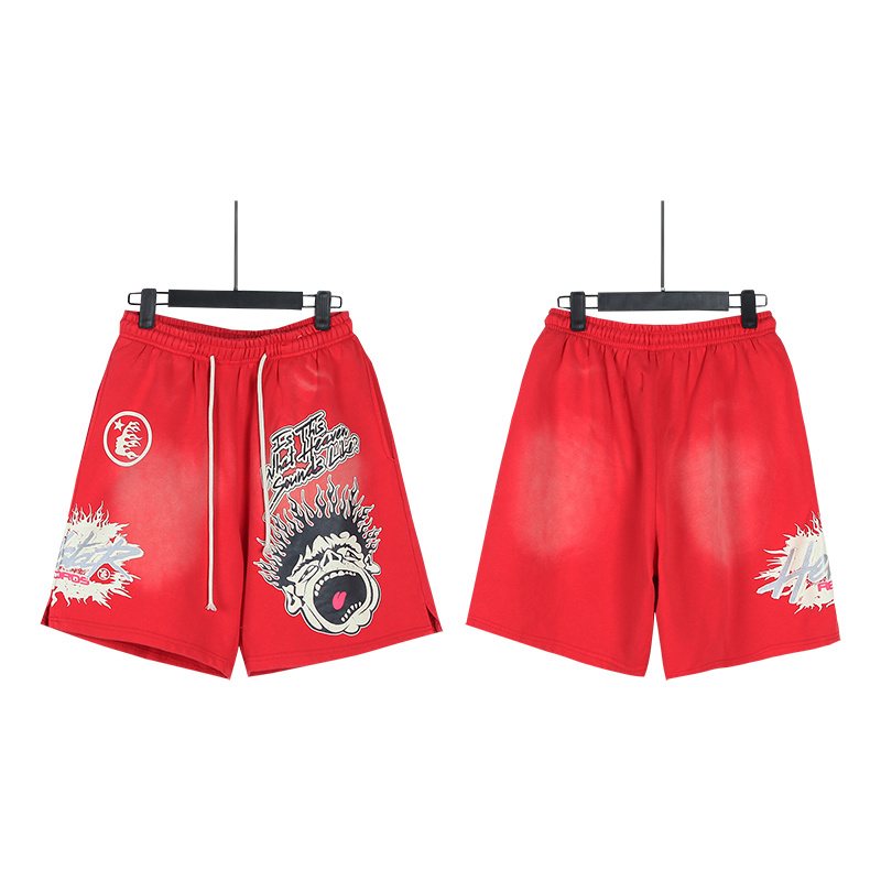 HS Washed Worldwide Club Graphic Shorts ¡ª front