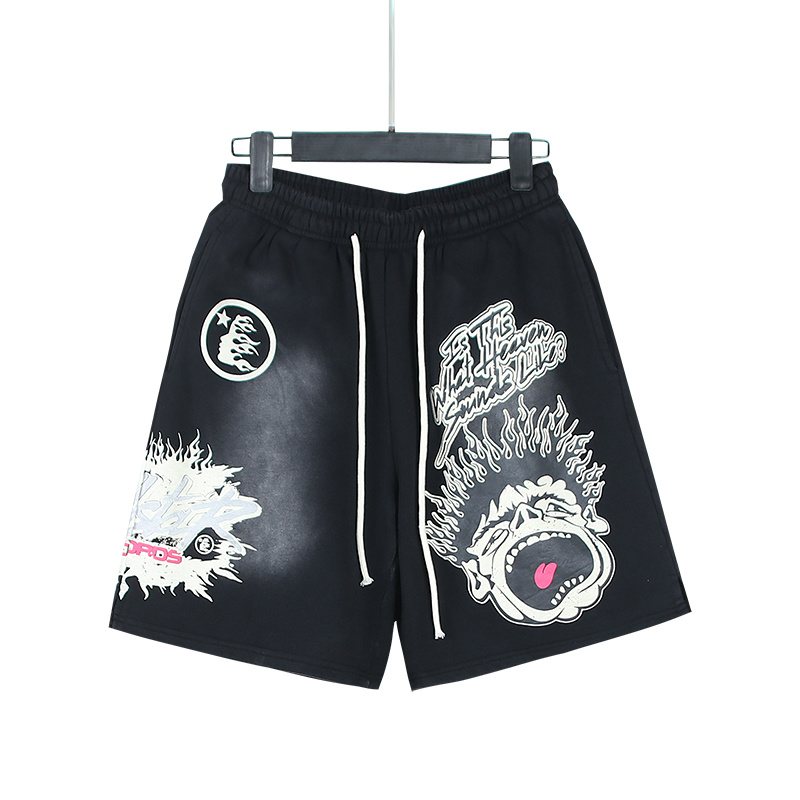 HS Washed Worldwide Club Graphic Shorts ¡ª front