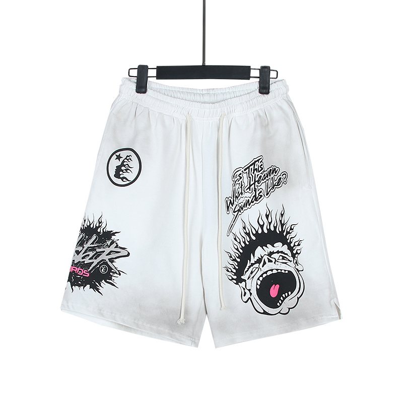 HS Washed Worldwide Club Graphic Shorts ¡ª front