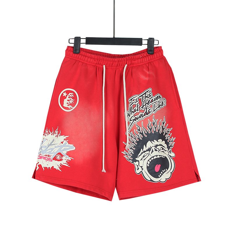 HS Washed Worldwide Club Graphic Shorts ¡ª front