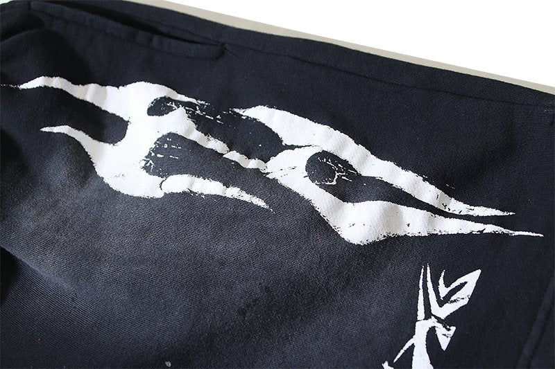 HS Washed Speckled Graphic Shorts ¡ª detail