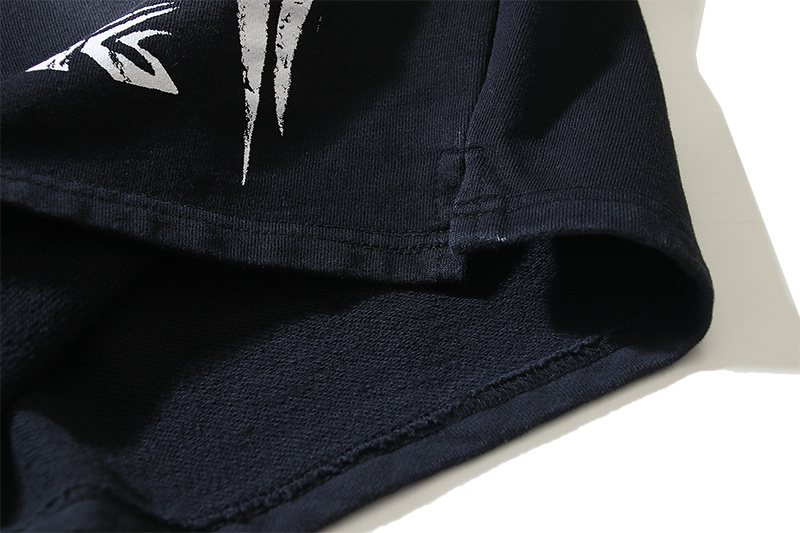 HS Washed Speckled Graphic Shorts ¡ª detail