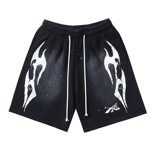 HS Washed Speckled Graphic Shorts ¡ª hero