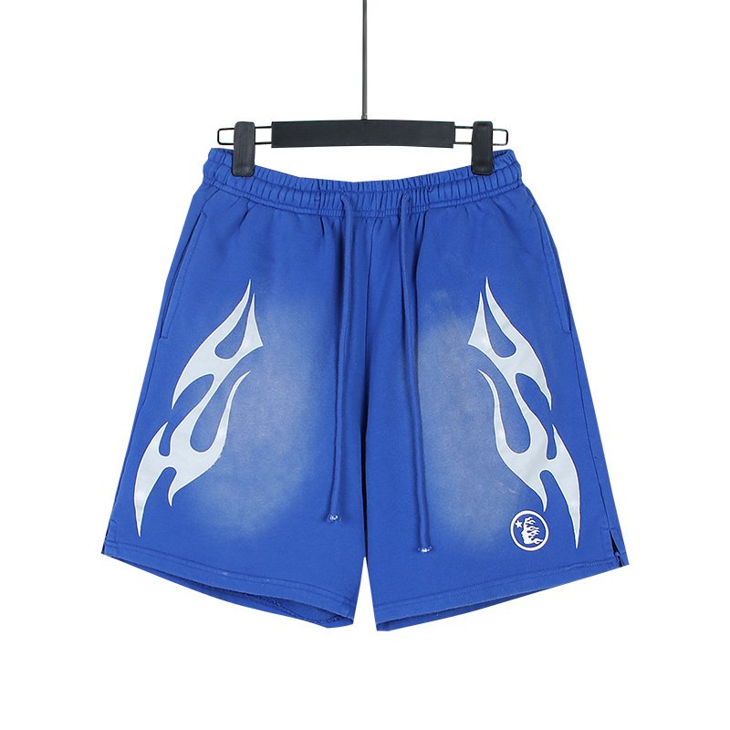 HS Washed Flame Graphic Shorts ¡ª front