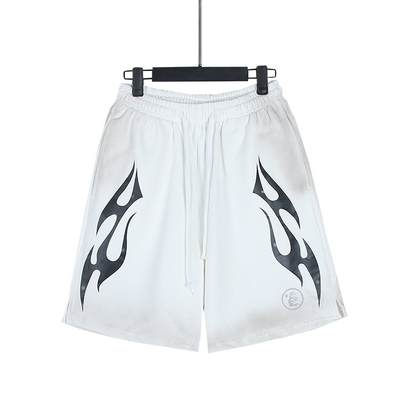 HS Washed Flame Graphic Shorts ¡ª front