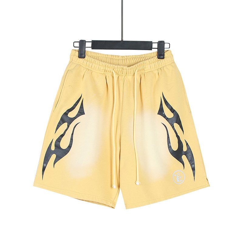 HS Washed Flame Graphic Shorts ¡ª front