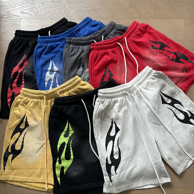 HS Washed Flame Graphic Shorts ¡ª comparison