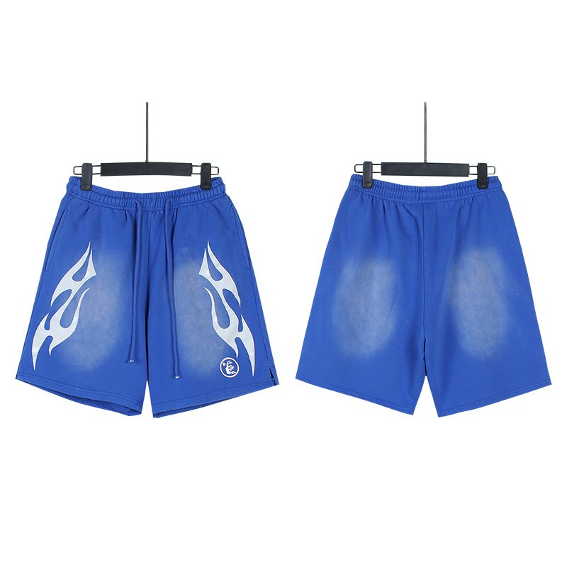 HS Washed Flame Graphic Shorts ¡ª front