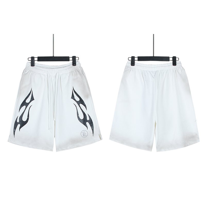 HS Washed Flame Graphic Shorts ¡ª front