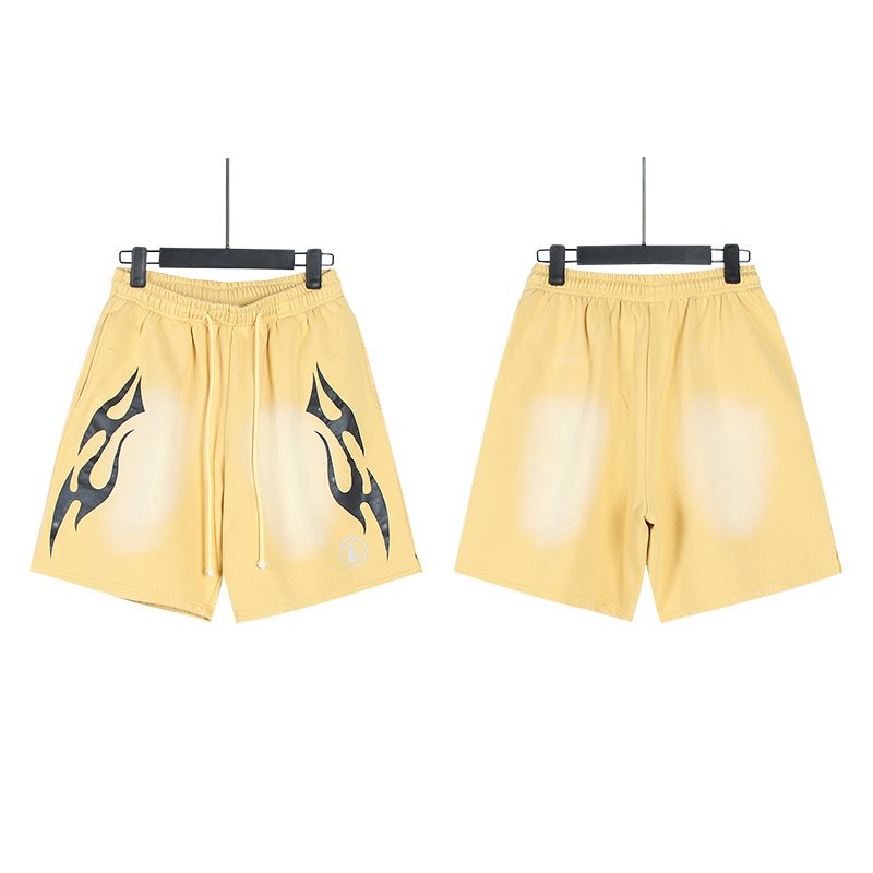 HS Washed Flame Graphic Shorts ¡ª front