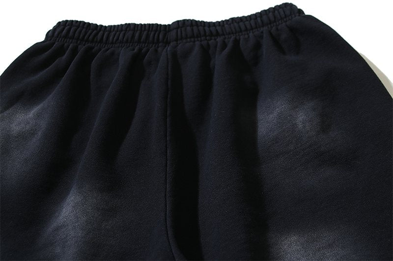 HS Washed Black Star Graphic Shorts ¡ª detail