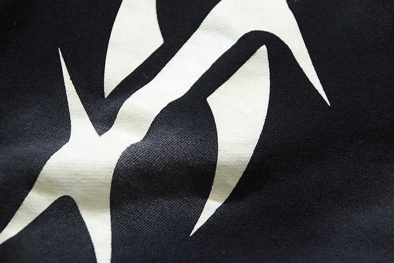 HS Washed Black Star Graphic Shorts ¡ª detail