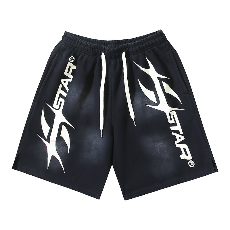 HS Washed Black Star Graphic Shorts ¡ª hero