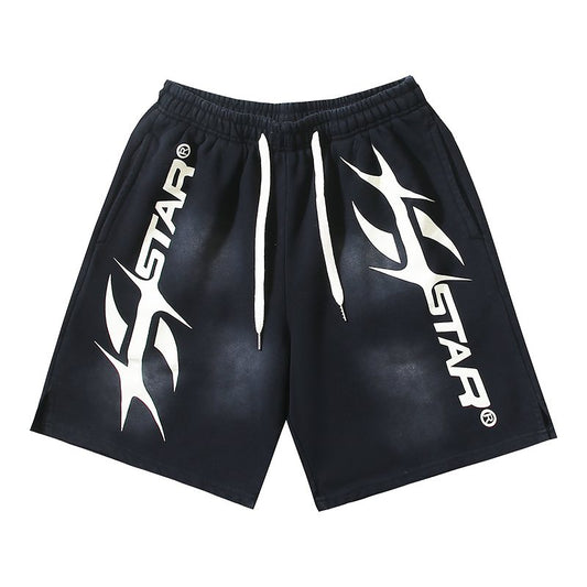 HS Washed Black Star Graphic Shorts ¡ª hero