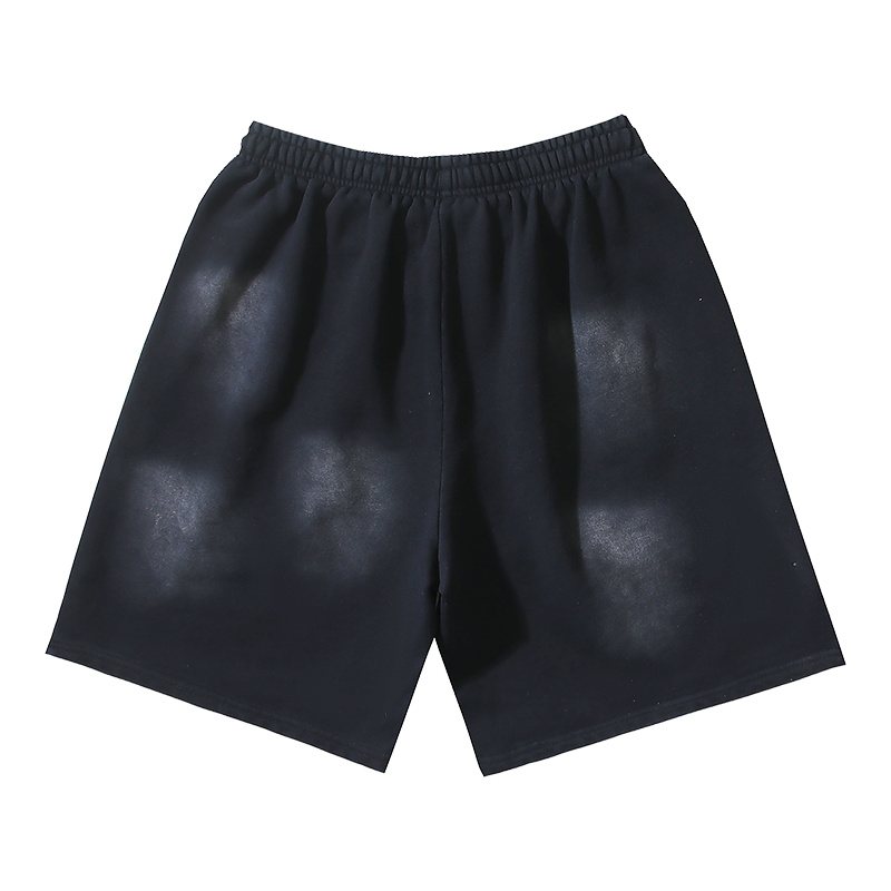 HS Washed Black Star Graphic Shorts ¡ª back