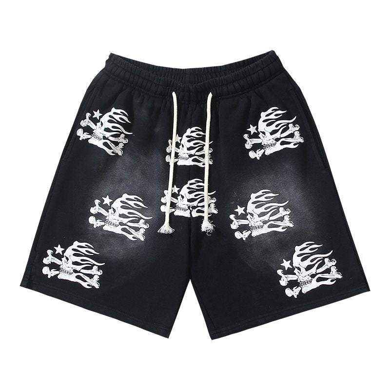 HS Skeleton Flame Graphic Shorts ¡ª hero